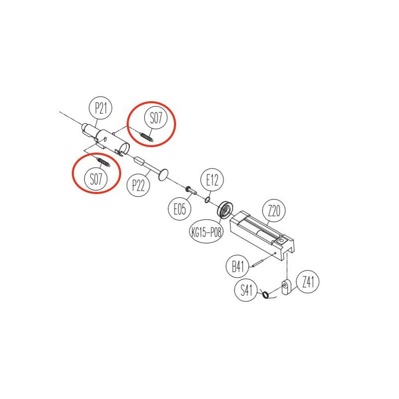 Nozzle Spring for KWC KCB-12AHN / Sigma SW40