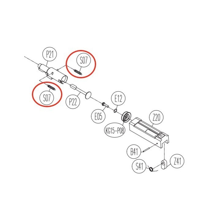 Nozzle Spring for KWC KCB-12AHN / Sigma SW40