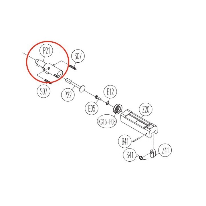 Nozzle for KWC KCB-12AHN / Sigma SW40