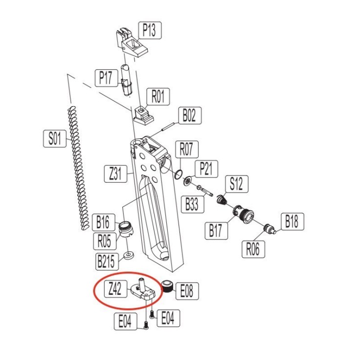 CO2 Base Plate for KWC KCB-76 / M1911