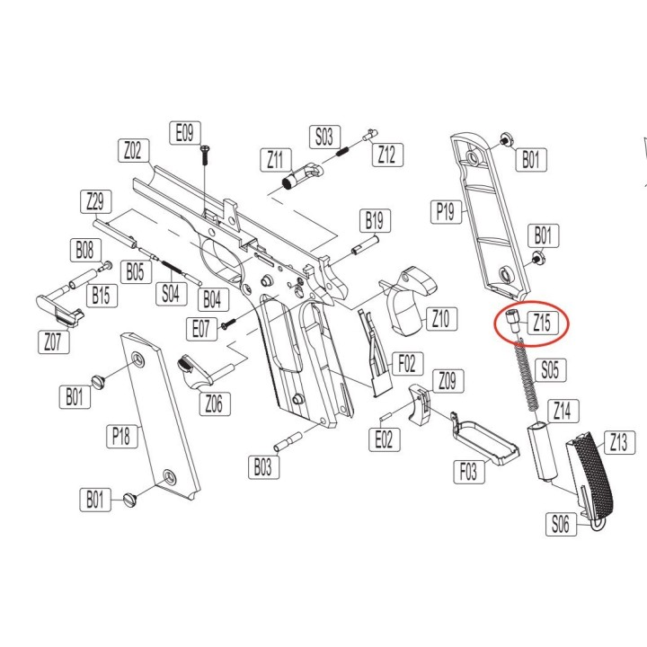 Retainer for KWC KCB-76 / M1911