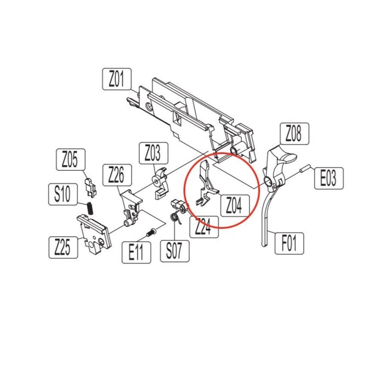 Firing Plate for KWC KCB-76 / M1911