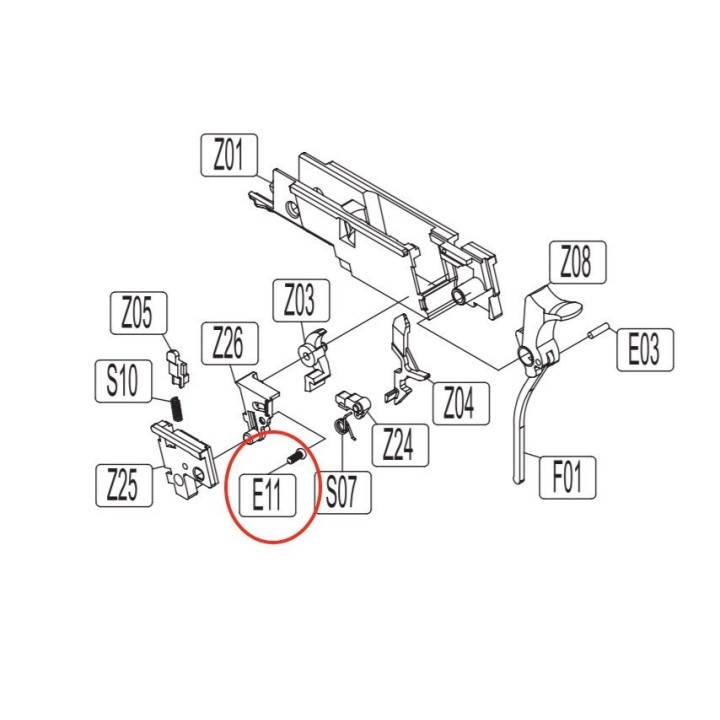 Screw E11 for KWC KCB-76 / M1911