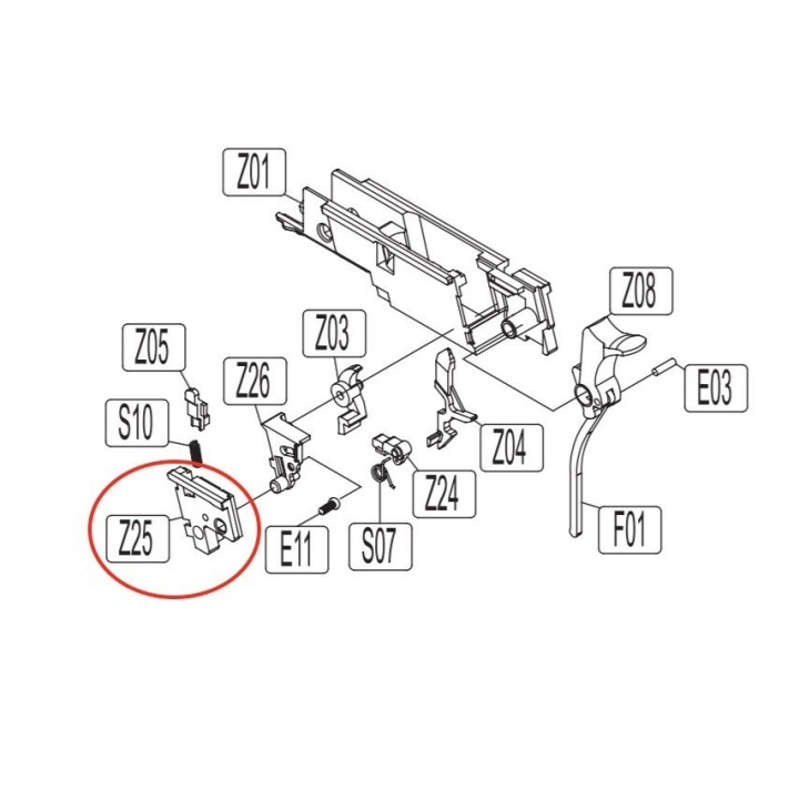 Chassis Left for KWC KCB-76 / M1911