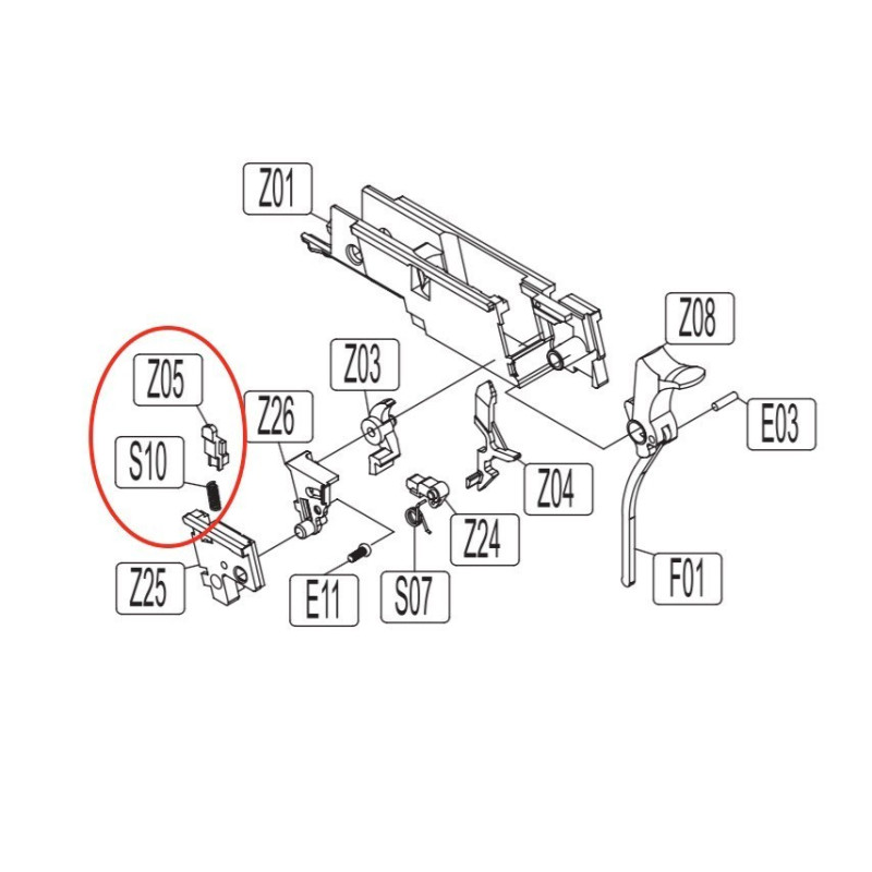 Firing Pin Catch for KWC KCB-76 / M1911