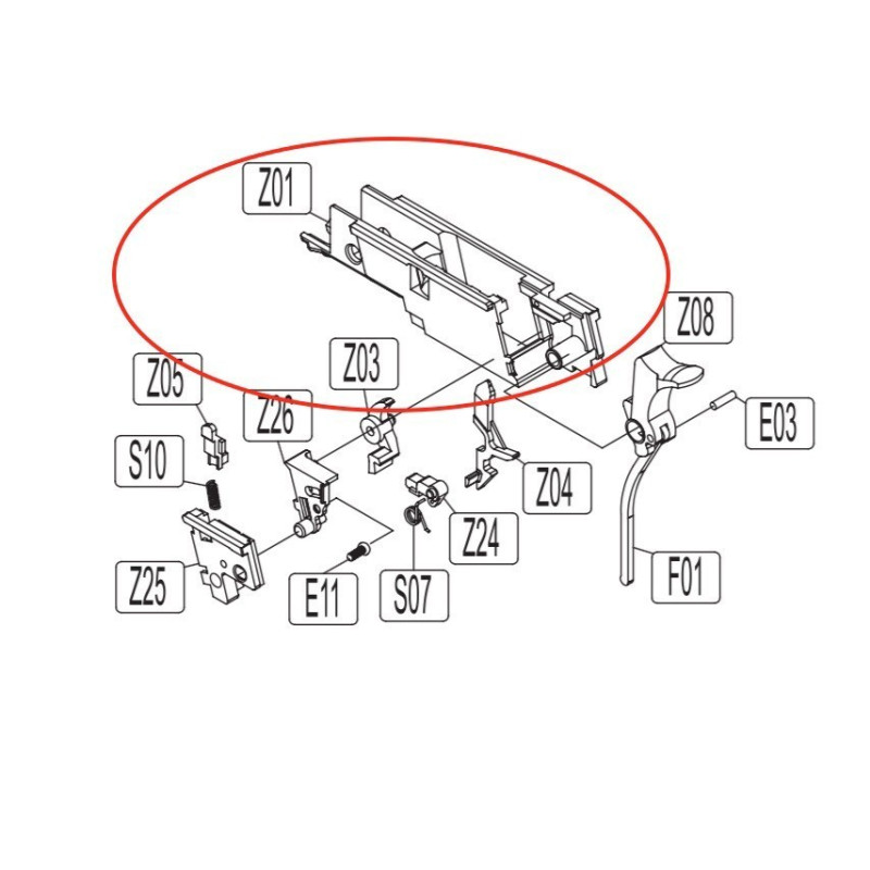Chassis for KWC KCB-76 / M1911
