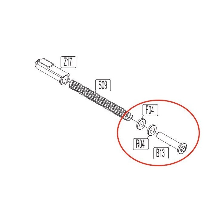 Spring Guide for KWC KCB-76 / M1911