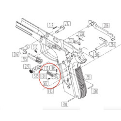 Selector Lever for KWC KCB-15 / PT92 / PT99
