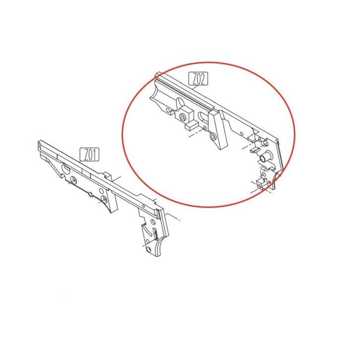 Chassis Right for KWC KCB-15 / PT92 / PT99