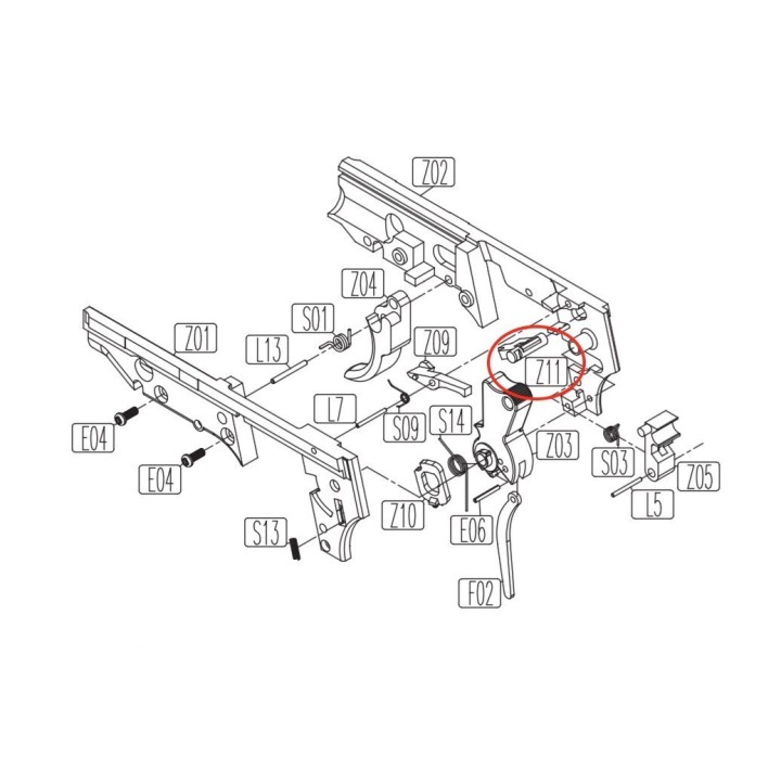Hammer Catch Spring for KWC KCB-15 / PT92 / PT99