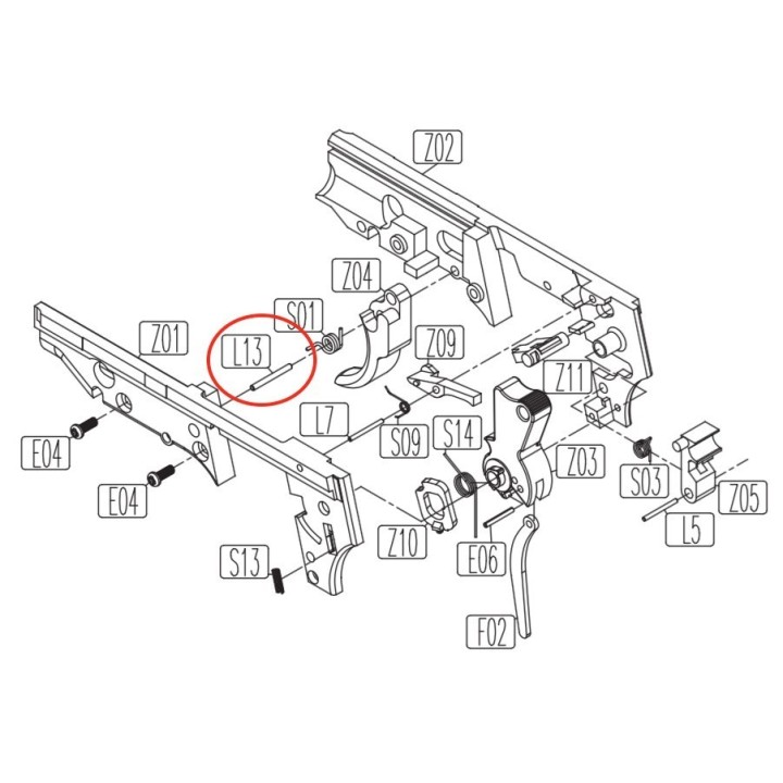 Trigger Pin for KWC KCB-15 / PT92 / PT99