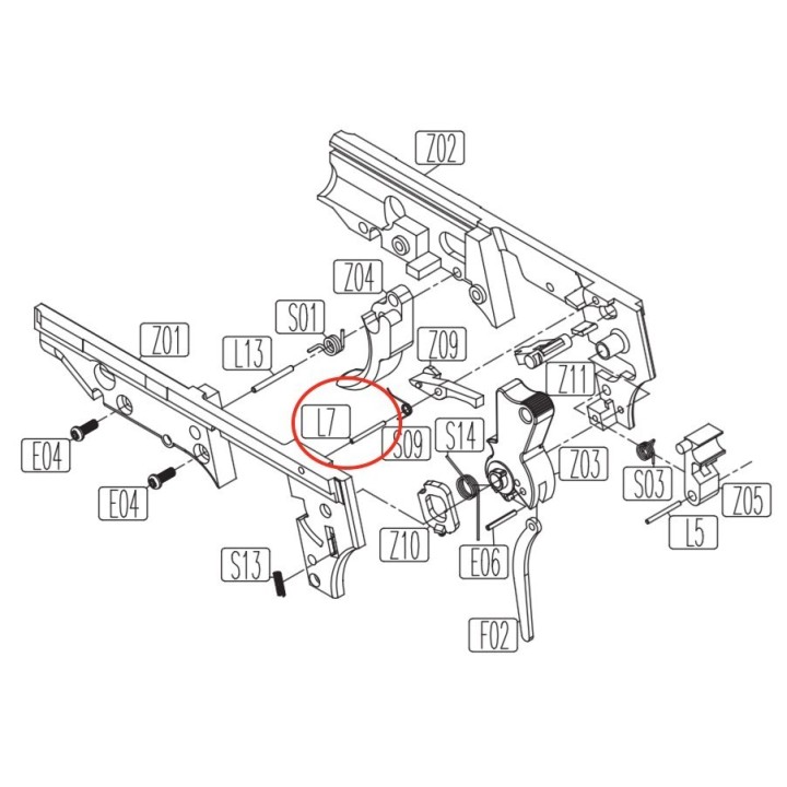 Full Auto Catch Pin for KWC KCB-15 / PT92 / PT99