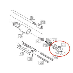Breech for KWC KCB-15 / PT92 / PT99