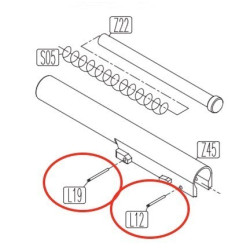 Outer Barrel Pins for KWC KCB-15 / PT92 / PT99