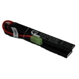 1300mah 7.4V 30C lipo battery nunchuck type with small taniya