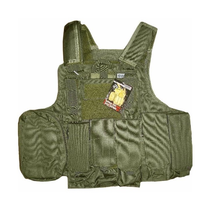 Veste SWISS ARMS Tactique CRS vert olive Cybergun
