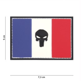 Patch 3D PVC Punisher France flag