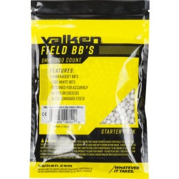 Airsoft : BBs - Valken Field 0.20g-1000ct-White