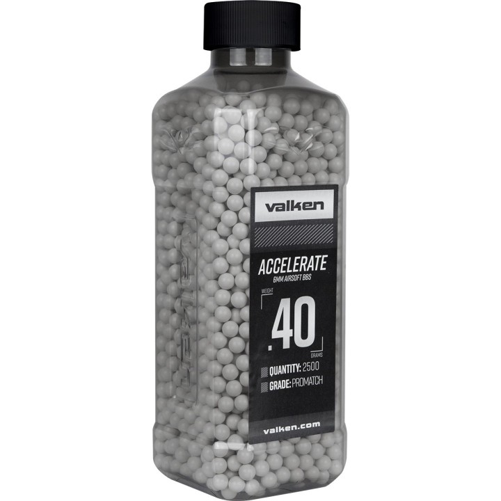 BBs - Valken ACCELERATE 0.40g 2500ct-White