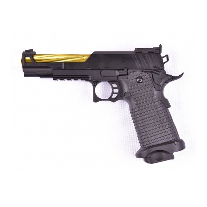 REPLIQUE DE POING GE1911 OR AVEC MALLETTE
