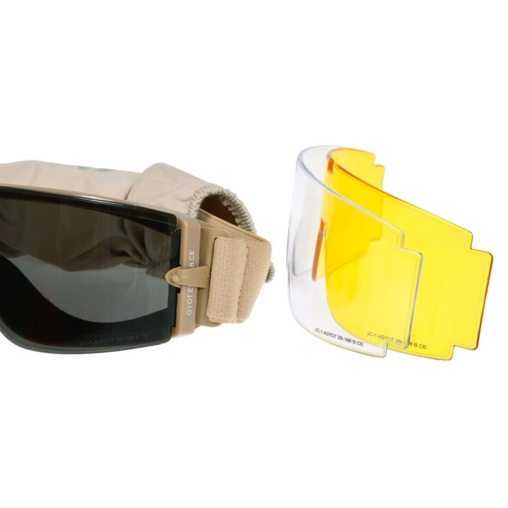 Delta Tactics 800 Tan avec verre fumé