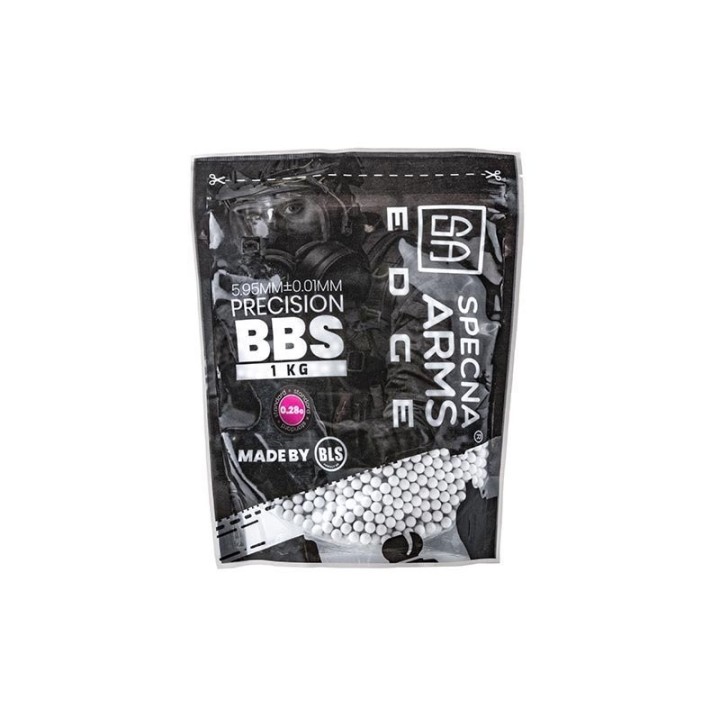 0.28g Specna Arms EDGE Precision BBs - 1kg - White