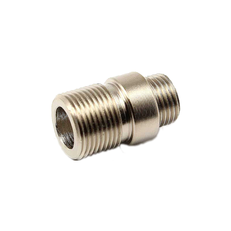 WE pistols silencer adaptor - short, stainless steel