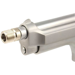 WE pistols silencer adaptor - short, stainless steel