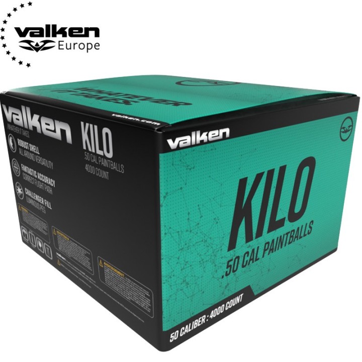 Lot de 2 cartons Cal.50 Valken Kilo