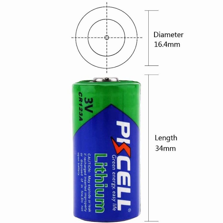 Batterie lithium non rechargeable compatible avec lampes tactiques