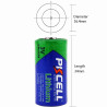 Batterie lithium non rechargeable compatible avec lampes tactiques