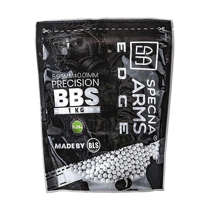 0.25g Specna Arms EDGE Precision BBs - 1kg - White