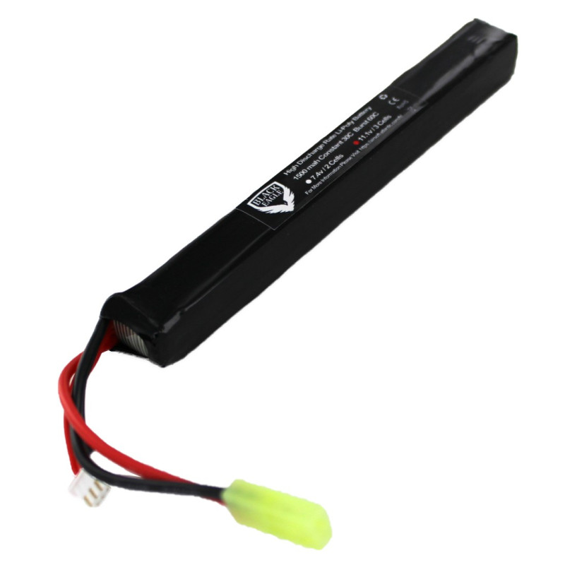 1500mah 11.1V stick type size:16*19*180mm with small tamiya