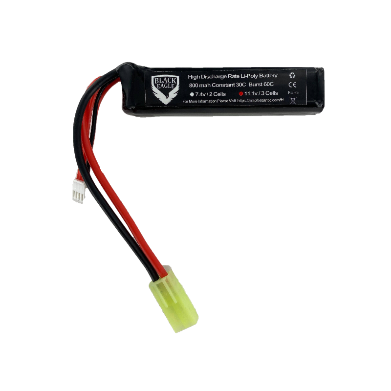 11.1V 800mah 93mm x 17mm x 20mm with mini tamiya