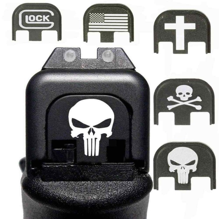 Plaque arrière Glock en aluminium