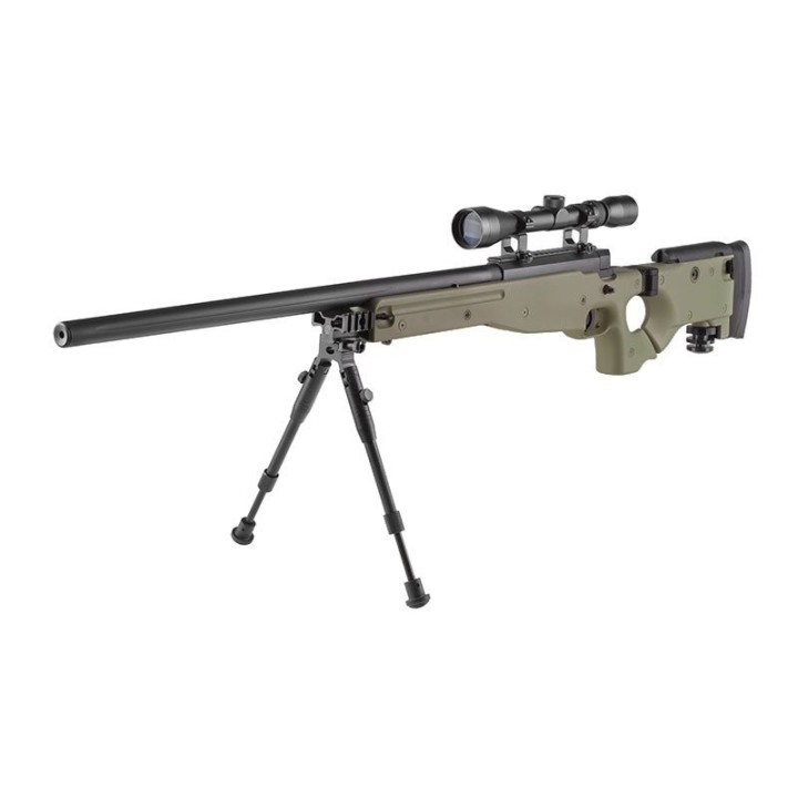 MB08A sniper rifle replique - with scope and bipod - olive