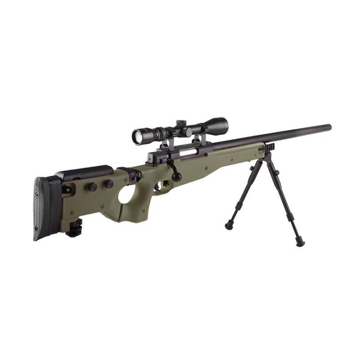 MB08A sniper rifle replique - with scope and bipod - olive