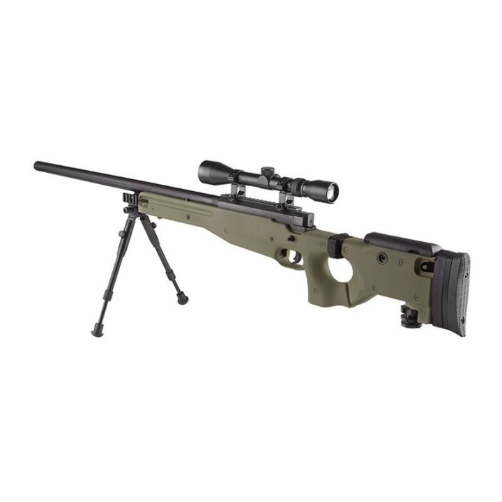MB08A sniper rifle replique - with scope and bipod - olive