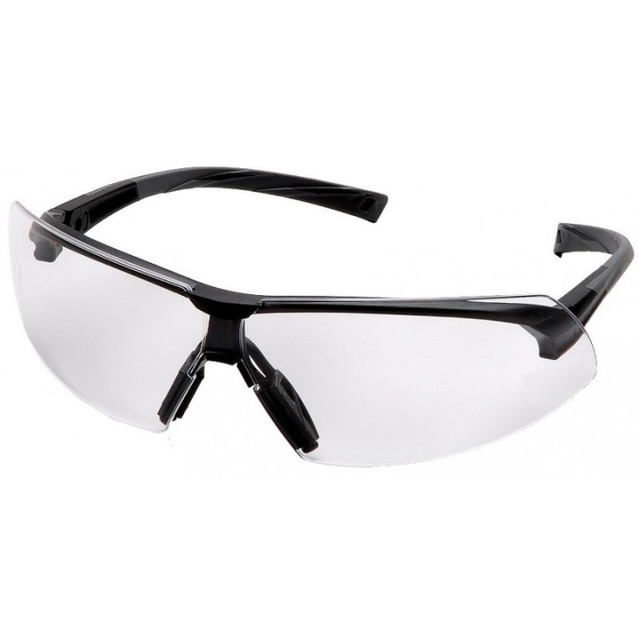 Lunettes SWISS ARMS de protection Transparente Anti-buee Monture noire