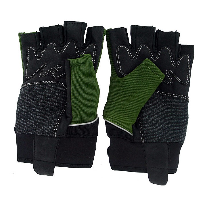 Mitaines airsoft vert taille L