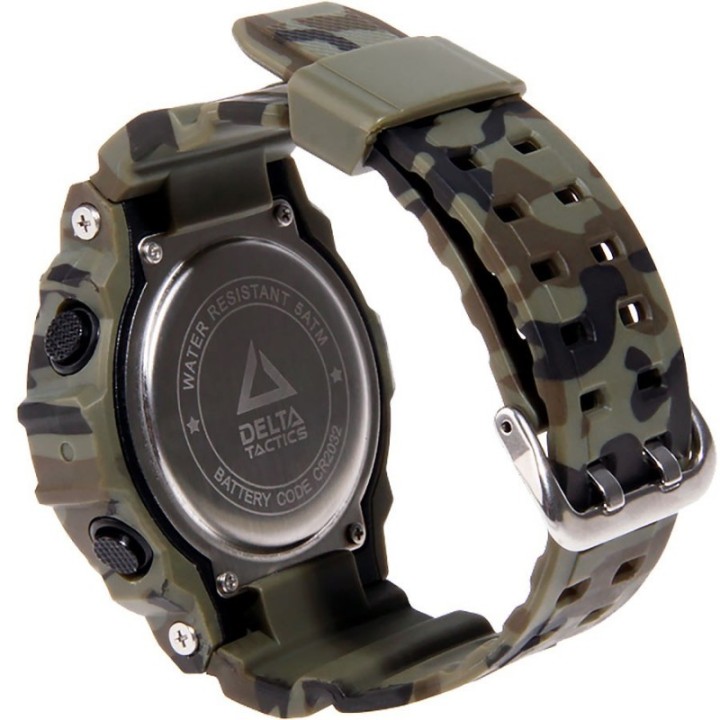 Montre homme sport TACTIQUE DIGITALE camo vert DELTA TACTICS