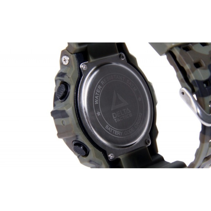 Montre homme sport TACTIQUE DIGITALE camo vert DELTA TACTICS