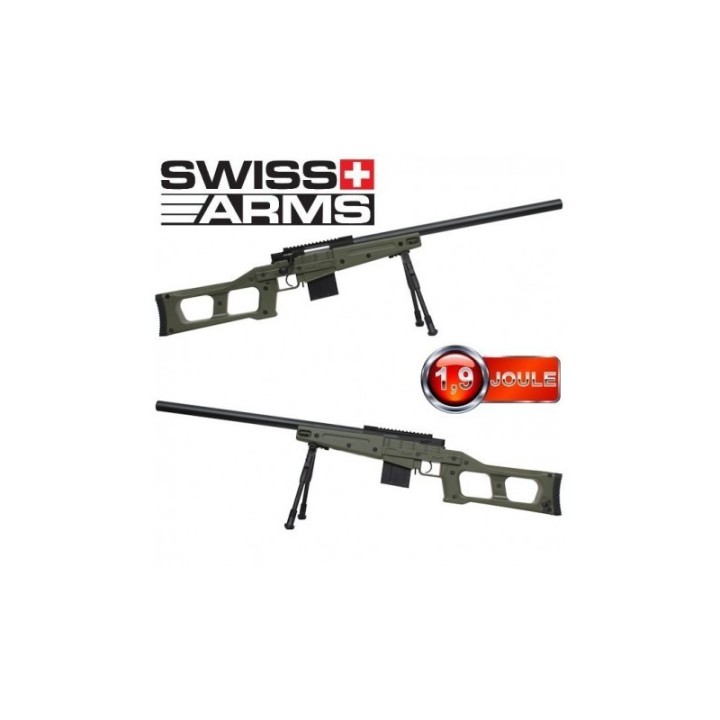 Swiss Arms SAS 08 Olive réplique sniper précision canon long spring 