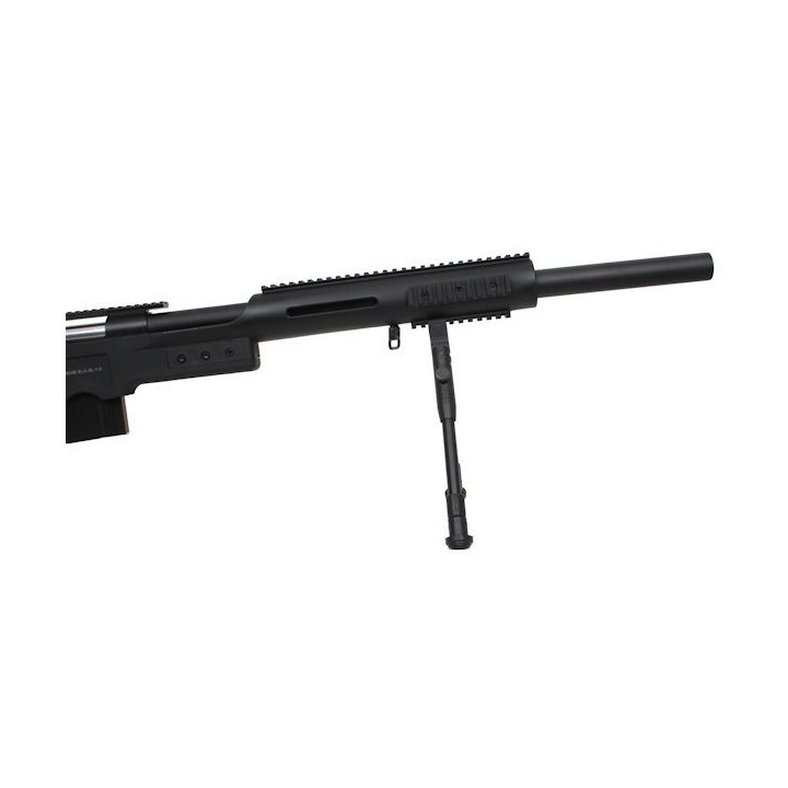Swiss Arms SAS 10 NOIR avec bipieds chargeur 0,2 BB's