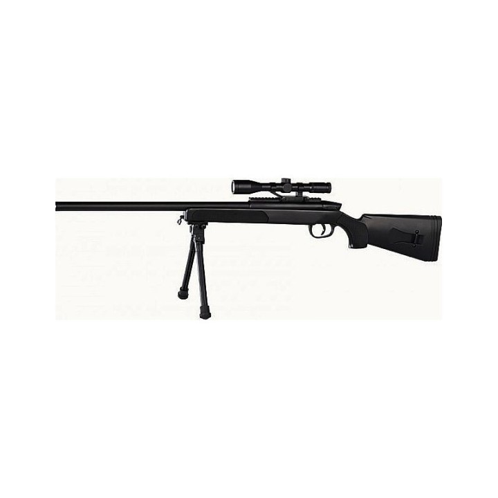 SWISS ARMS Black Eagle M6 sniper 6mm + visee point rouge 25BB's...