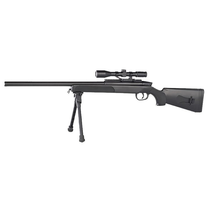 SWISS ARMS Black Eagle M6 sniper 6mm + visee point rouge 25BB's...