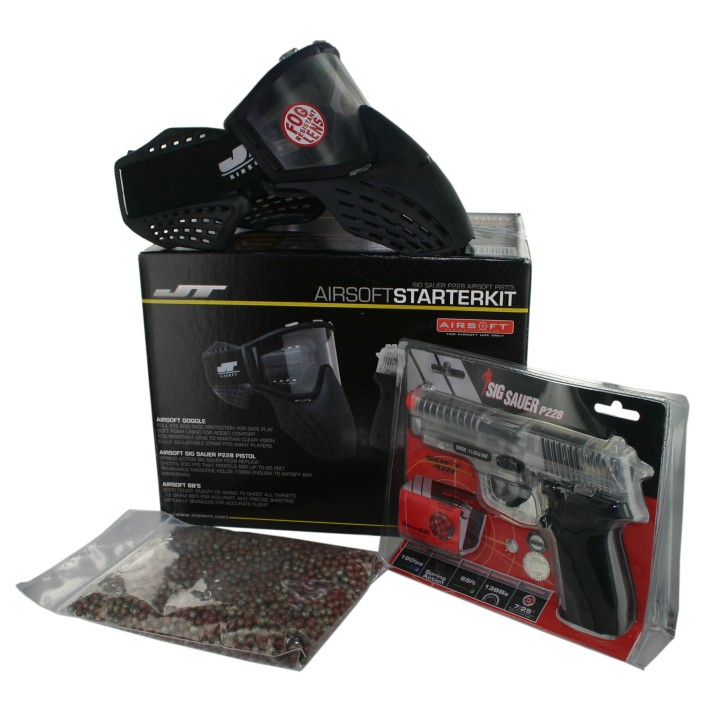 Pistolet à ressort, starter kit avec masque