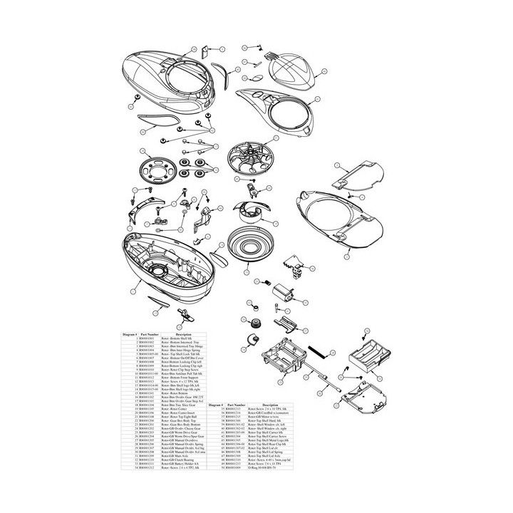 Rotor 80001310 GEAR BOX SCREW