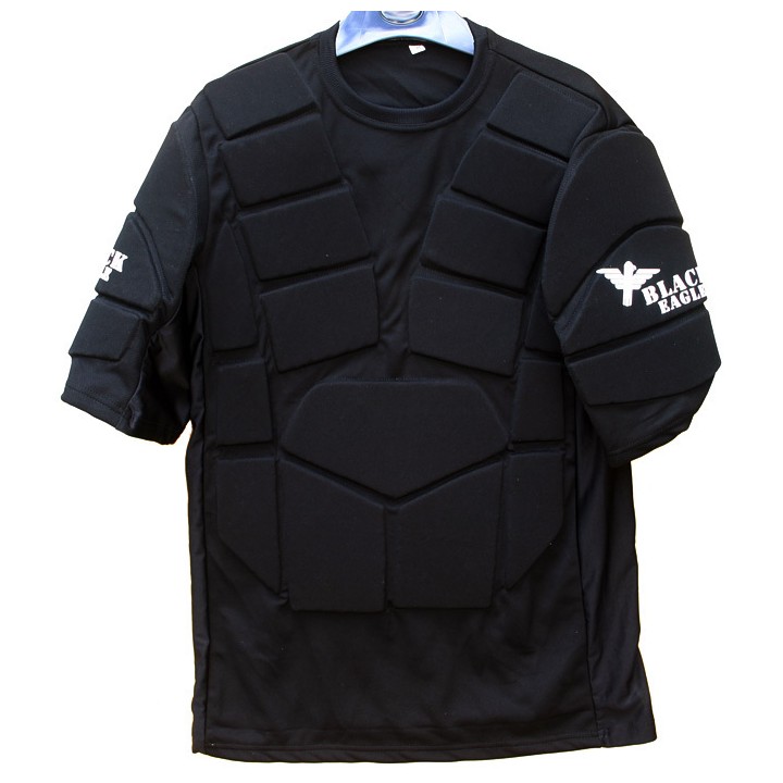 Paintball chest protector Black Eagle - Black taille Kids