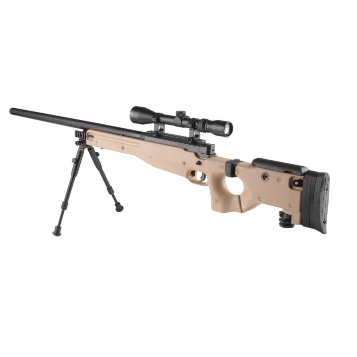 MB08A sniper rifl - with scope and bipod - tan